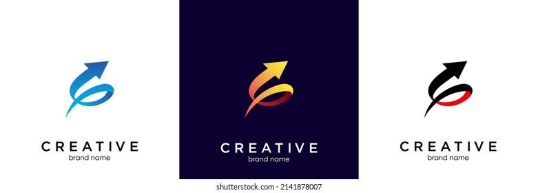 G Letter Arrow Icon Vector Logo Template Illustration Design