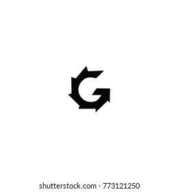 G Letter Arrow Logo