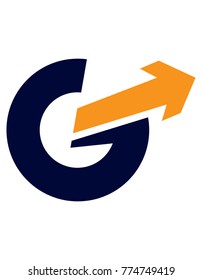 G Letter Arrow Logo