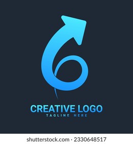 G letter arrow logo, creative design