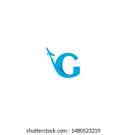 G Letter Arrow Plane Logo Inspirations