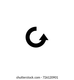 g letter arrow vector logo