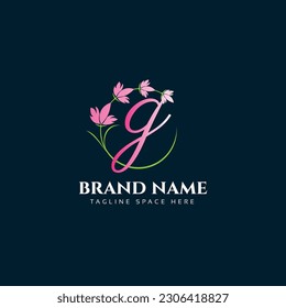 G letter beauty logo vector illustration design