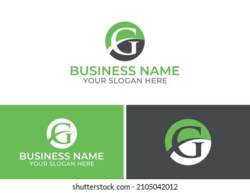 G Letter Circle Logo Design Template