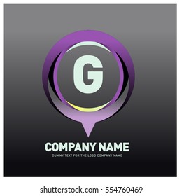 G letter colorful logo in the circle. Vector design template elements for your application or company identity.
