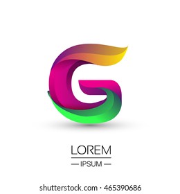 G-Buchstabe buntes Logo, Vector Design Template Elemente für Ihre Anwendung oder Unternehmensidentität.