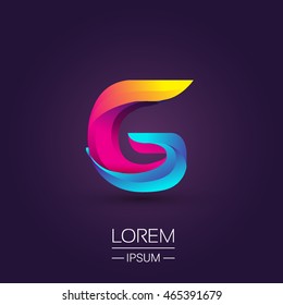 G letter colorful logo, Vector design template elements for your application or company identity.