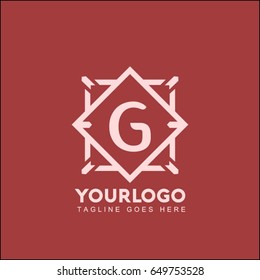 G letter creative corporate vector design. Simple and clean flat illustration template for your business