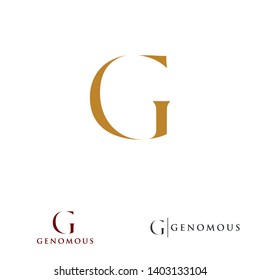 G letter design concept for business or company name initial