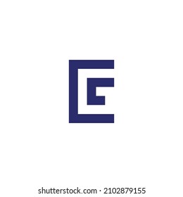 G Letter Design. Letter Logo in negative space