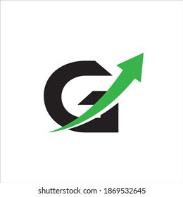 G letter financial logo design vector