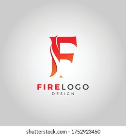 Plantilla de logotipo de incendio de letra G