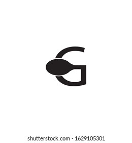 G letter fork logo template vector icon design