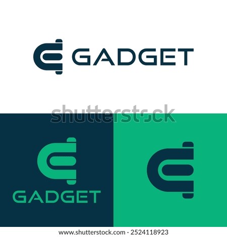 G letter gadget logo. Gadget store, gadget service simple logo template
