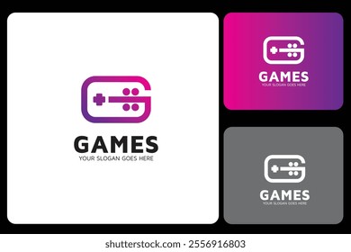 G Letter Games Logo Design Template