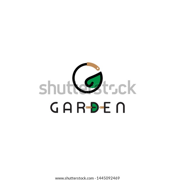 G Letter Garden Logo Vector Icon Stock Vector Royalty Free