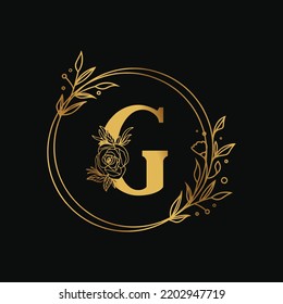 G Letter Golden Gradient Design