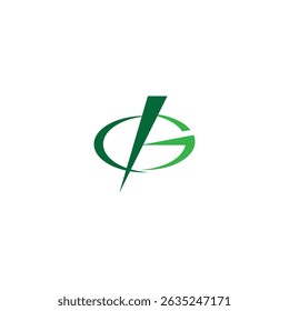 g letter with green leaf logo, eco logo, green logo, g logo, green g