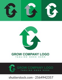 G LETTER FOR GROW UP COMPANY OR BUSINESS LOGO