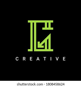 G Letter Icon Symbol Logo Design, Minimalist and Creative Line Type Logo Vector Design