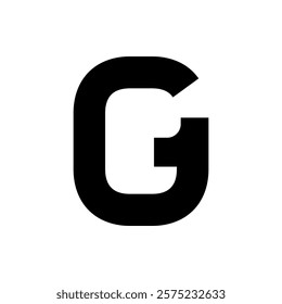 G letter ide with number one for logos and emblems