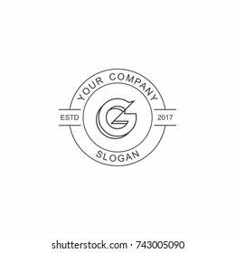 G letter initial emblem logo.