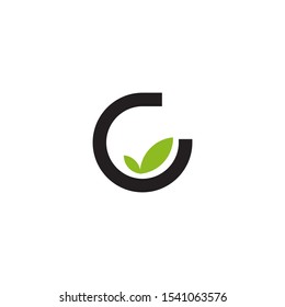 G letter initial icon logo design vector template
