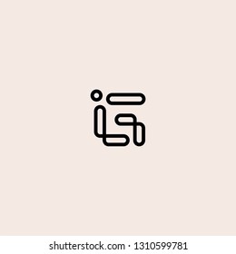 
G letter initial logo geometric vector icon templates