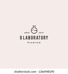 G letter labs logo vector icon illustration