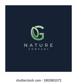G Letter Leaf Logo Icon Design Vector