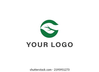 G Letter Leave Logo Design Template Stock Vector (Royalty Free ...