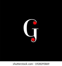 G letter logo abstract design on black color background. g alphabet