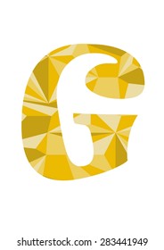 G Letter logo Abstract Polygonal design 