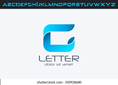 G Letter Logo, alphabet logo design.