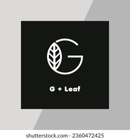 G Letter Logo With Black and White Color