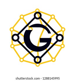 G letter logo for blockchain.Network