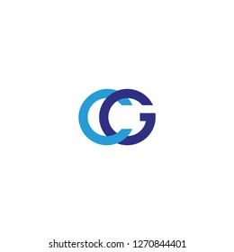 g letter logo. cg letter logo