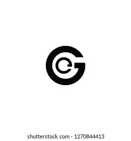 g letter logo. cg letter logo