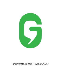 G Letter Logo. Chat With Initial G