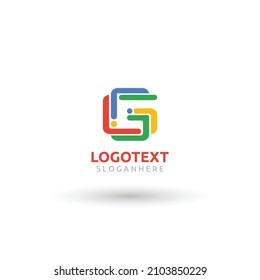 G letter logo, colorful G logo, G logo design