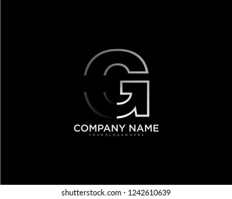G Letter Logo Design Creative Paper Cut and Serif Font.
