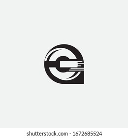 Diseño del logotipo de la letra G y signo creativo