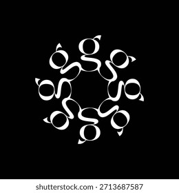 G-Buchstabe Logo-Design, G-Monogramm-Design, G-Buchstabe im Blumendesign