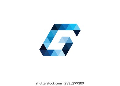 g letter logo design on white background