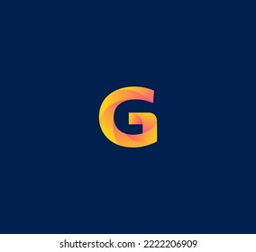 G letter logo design template elements. Modern abstract digital alphabet letter logo. Vector illustration. 3D G letter logo. 3D colorful letter . Technology logo.
