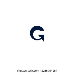 G-Buchstaben Logo Design Template Elemente. Modernes abstraktes Logo für digitale Buchstaben. Vektorgrafik.
