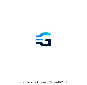 G letter logo design template elements. Modern abstract digital alphabet letter logo. Vector illustration.