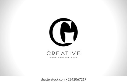 G letter logo design template with circle shape