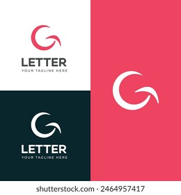 G letter logo design template elements. Modern abstract digital alphabet letter logo.