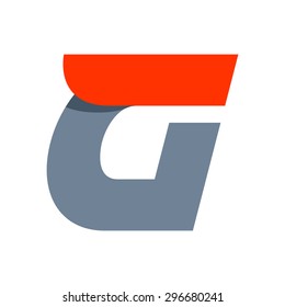 G letter logo design template. Fast speed vector unusual letter. Vector design template elements for your application or company.